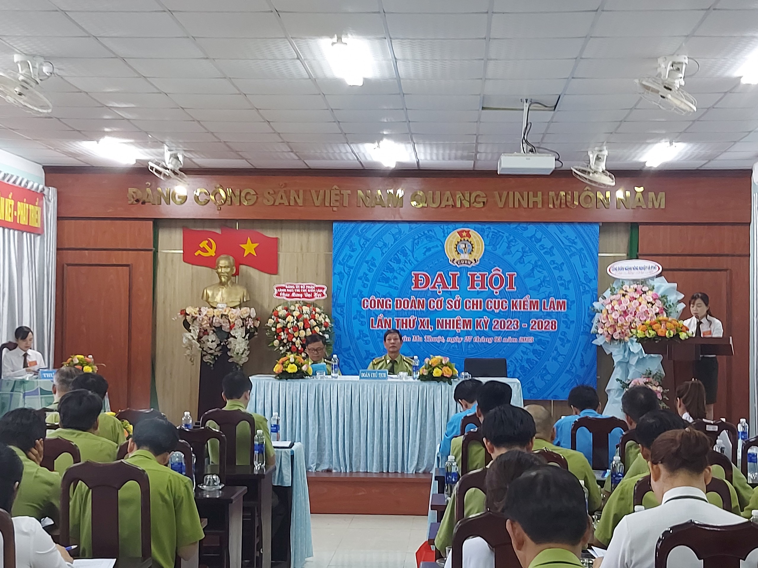 CÔNG ĐOÀN CƠ SỞ CHI CỤC KIỂM LÂM TỔ CHỨC ĐẠI HỘI ĐẠI BIỂU LẦN THỨ XI, NHIỆM KỲ 2023-2028